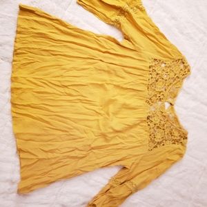 Yellow hippie top